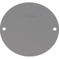 Sigma Electrical Box Cover, Round, Stamped Steel, Blank 3425014